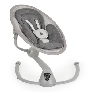 Cangaroo Električna ljuljaška za bebe Cloud Premium + Light Grey 1