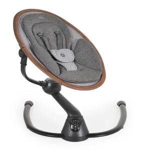 Cangaroo Električna ljuljaška za bebe Cloud Premium + Dark Grey 1