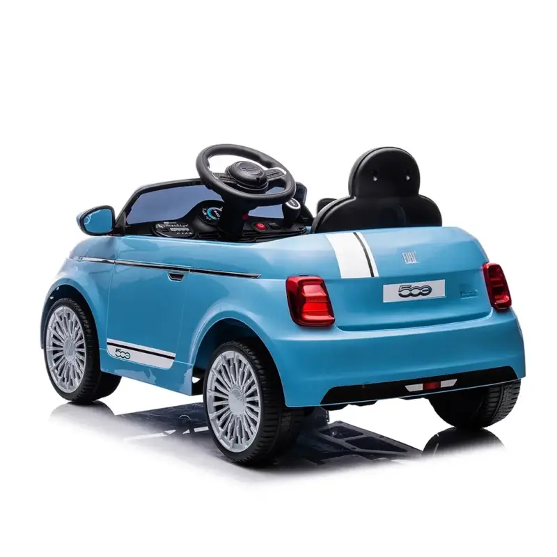 Auto na akumulator Fiat 500 - Blue zadnja bočna strana