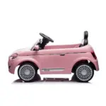 Auto na akumulator Fiat 500 - Pink sa bočne strane