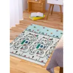 BBo Sklopiva podloga za igru od pene - Transit Tracks 180x200x1cm lice sa stazom za autiće