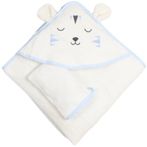 Peškir za bebe beli Cute lion