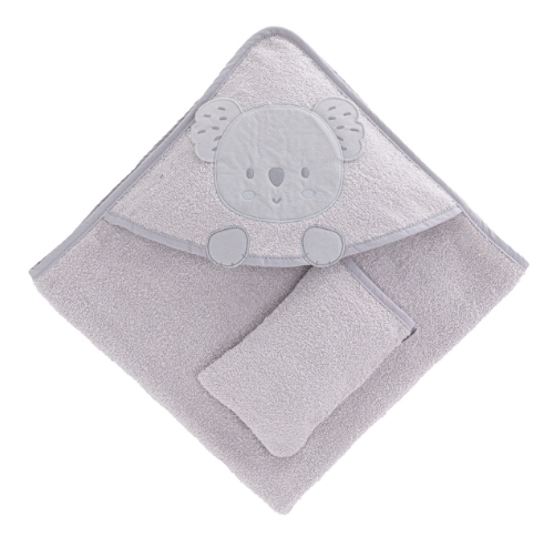 BEVI1523 Peškir za bebe Koala sivi