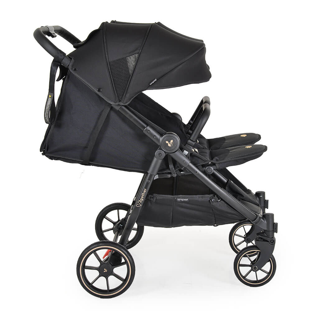 Cangaroo Kolica za blizance 2Gether - Modern Black 2