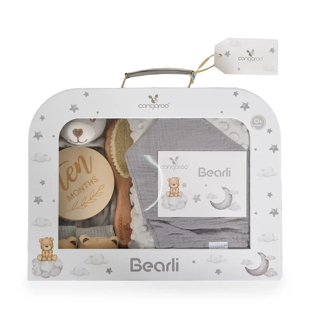 Cangaroo Poklon set za bebe 6u1 Bearli - Grey (1)