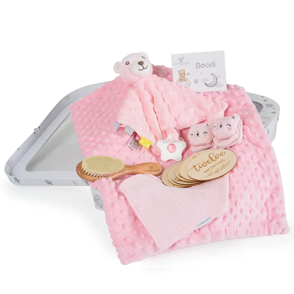 Cangaroo Poklon set za bebe 6u1 Bearli - Pink 2