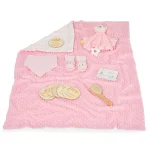 Cangaroo Poklon set za bebe 6u1 Bearli - Pink mekano ćebe