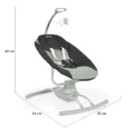 Električna ljuljaška za bebe Rocky dimenzije