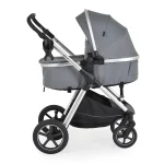 Kolica za bebe Alina 3u1 - Titanium Grey korpa za novorođenče bočna strana
