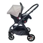 Kolica za bebe MamaMia - Beige auto sedište ima mogućnost montiranja na ram kolica