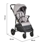 Moni Kolica za bebe Buggy - Grey dimenzije