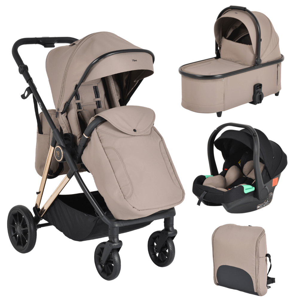 Kolica za bebe Merci 3 u 1 Moni sa nosiljkom, sportskim sedištem i auto sedištem i-Size