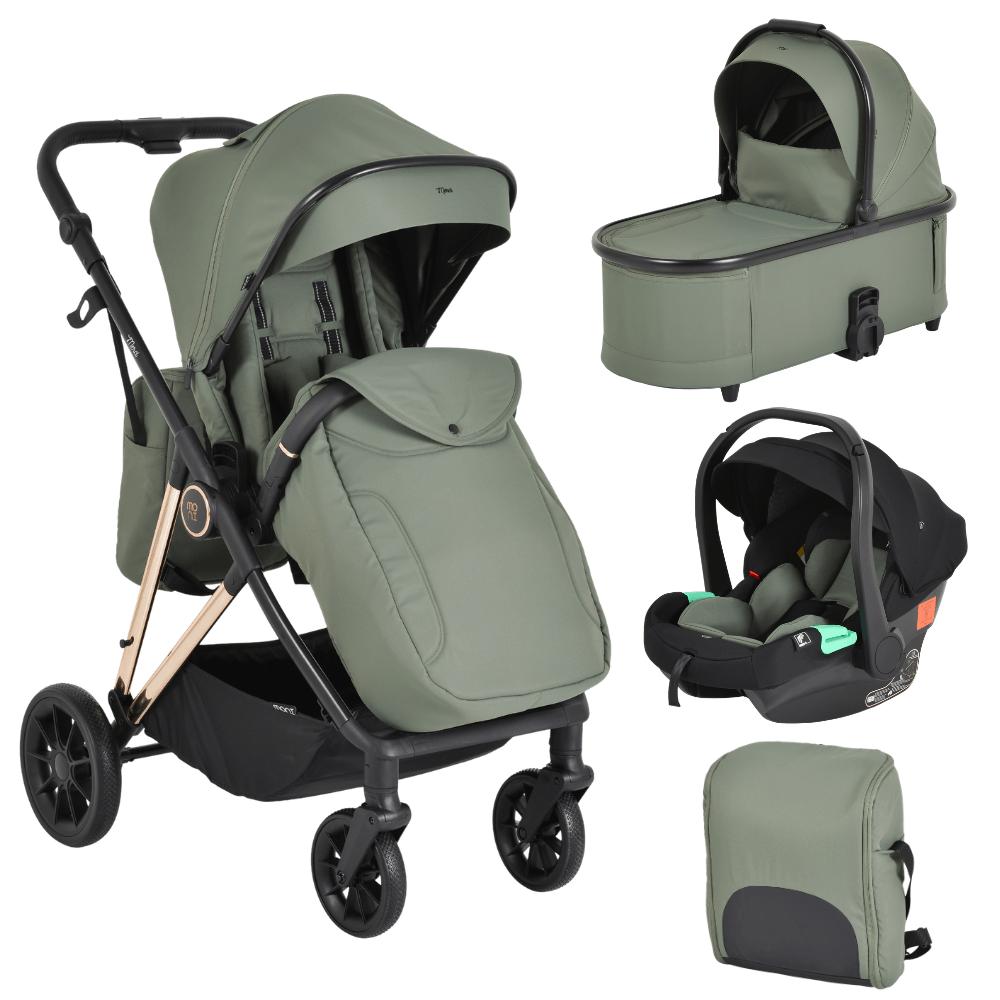 Kolica za bebe Merci 3 u 1 Moni sa nosiljkom, sportskim sedištem i auto sedištem i-Size