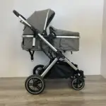 NouNou Kolica za bebe 2 u 1 G2 Light Grey okrenut ka smeru kretanja