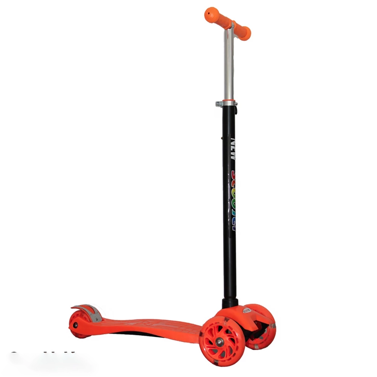 Trotinet za decu Scooter sa svetlećim točkovima narandžasti (PM-NS06O)