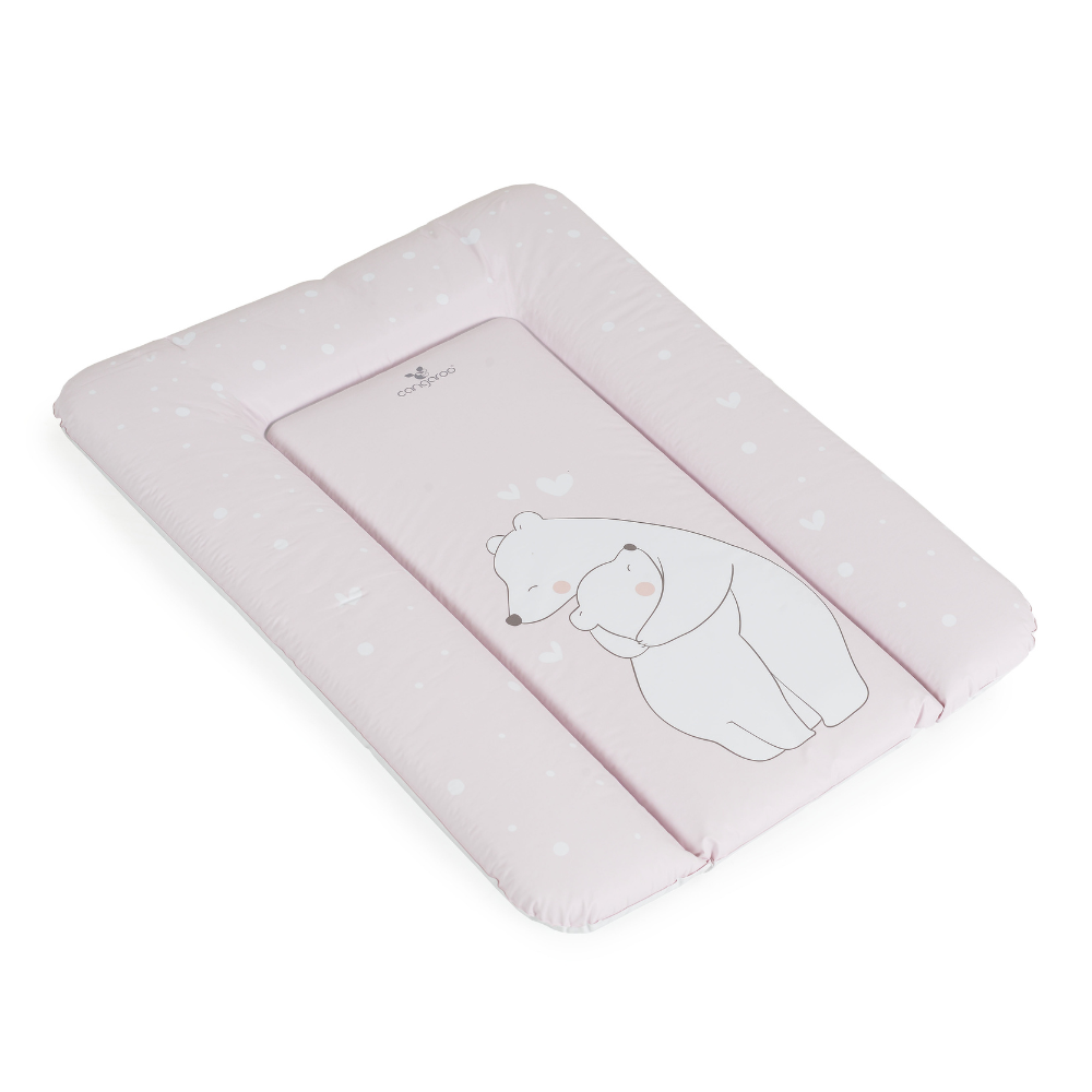 Cangaroo meka podloga za presvlačenje 50x70 Pink Bears sa nežnim motivom medvedića, udobna i praktična podloga za bebe za svakodnevnu upotrebu.