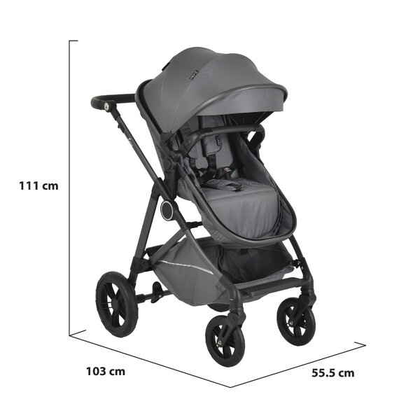 Moni Kolica za bebe Lara 2u1 - Grey 2