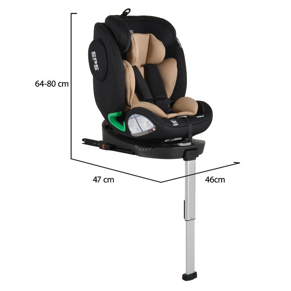 Moni Auto sedište za decu Legend 40-150 cm - Beige 5