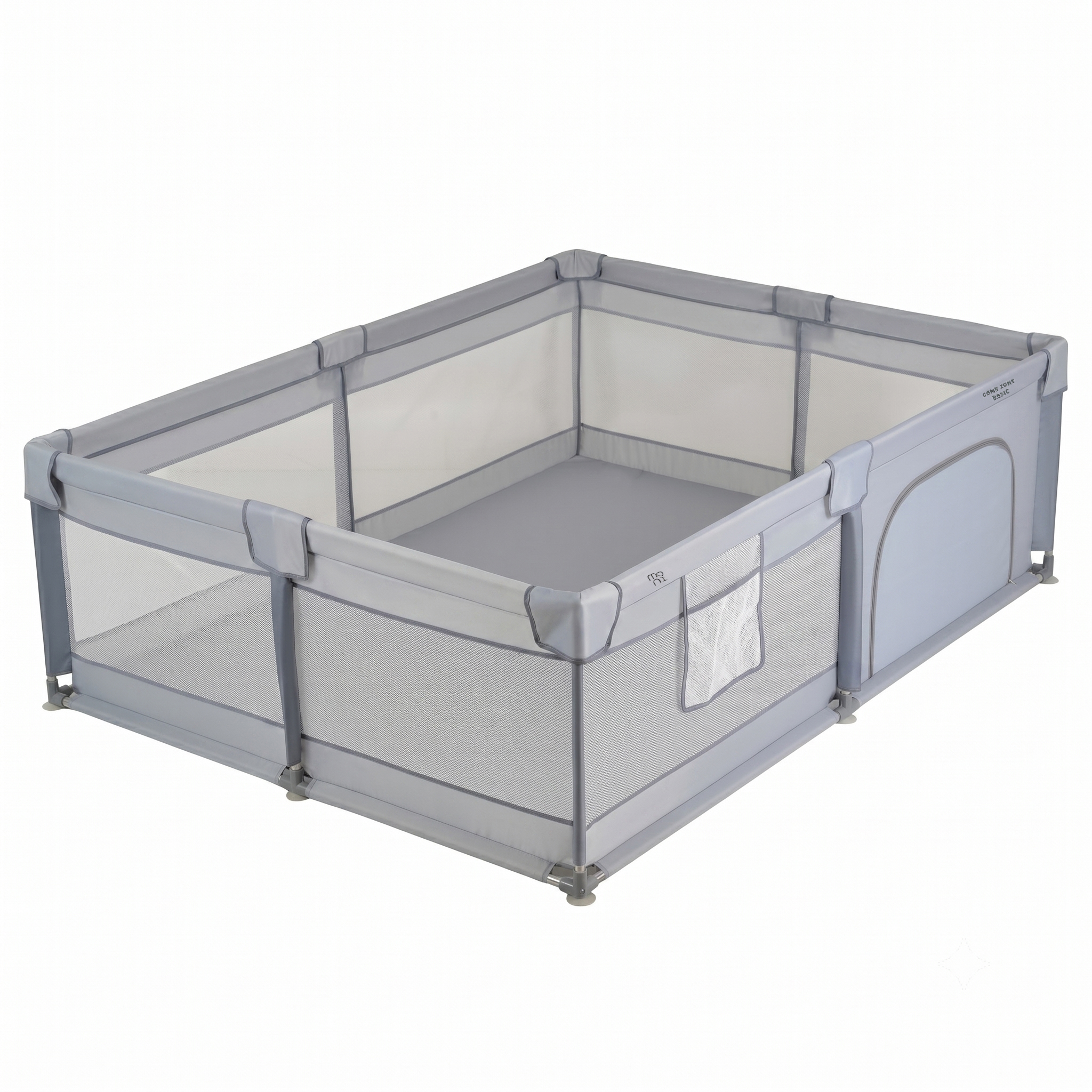 Moni GameZone Basic ogradica za igru bebe 150x200cm Grey